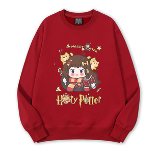 哈利波特联名赫敏霍格沃兹魔法学院卫衣秋冬儿童外套加绒情侣衣服