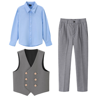 儿童演出服秋冬长袖学院风男童班服合唱服朗诵开学校服女童连衣裙