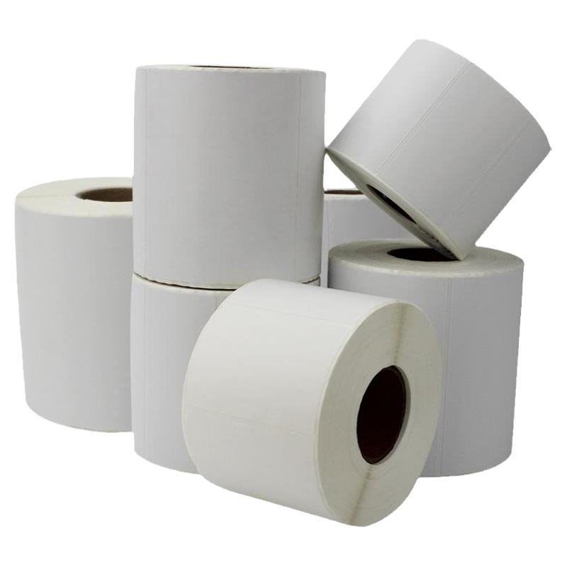 铜板纸条码不干胶标签纸卷装铜版纸打印机标签贴纸服装吊牌价格成份标32*19*30*40*50×60*100*150蓝黄白红色