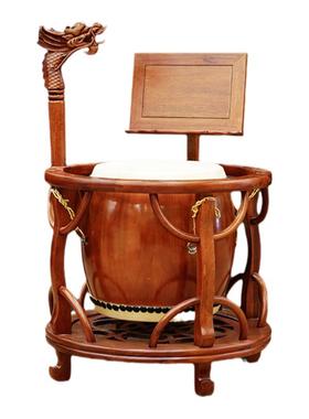 佛堂大鼓鼓架黄牛皮鼓铃钟鼓法器