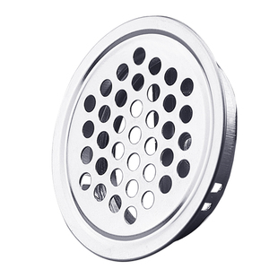 橱柜透气孔装饰盖黑色鞋柜不锈钢散热通风孔盖灶台网格衣柜排气孔