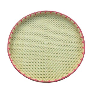 手工编织竹匾 圆形簸箕 全包边无孔竹筛竹篮 竹器 晾晒干货大竹匾