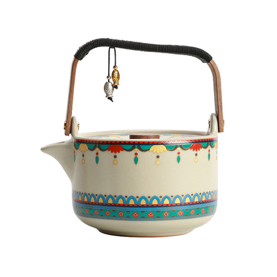 汝窑提梁壶陶瓷茶壶套装