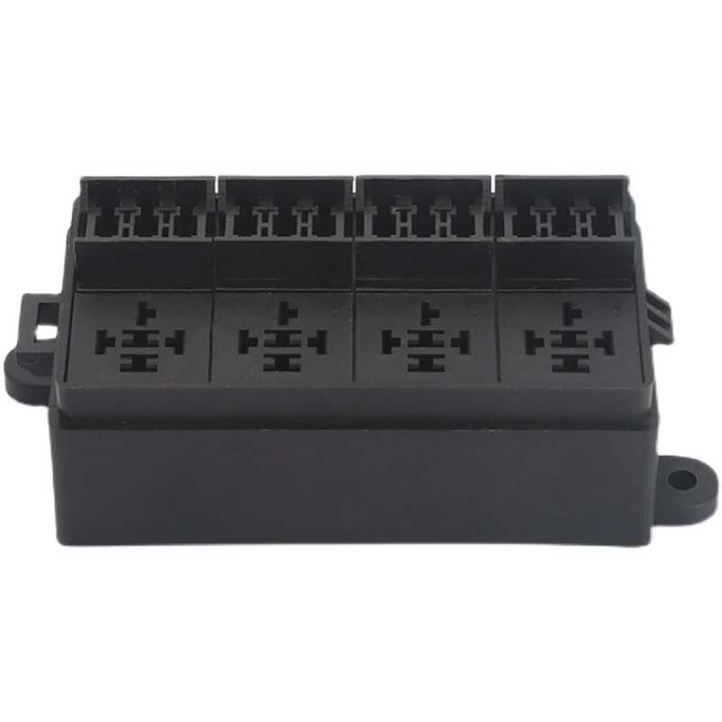 汽车越野车射灯长条灯电动座椅线路改装电磁继电器控制8路保险盒