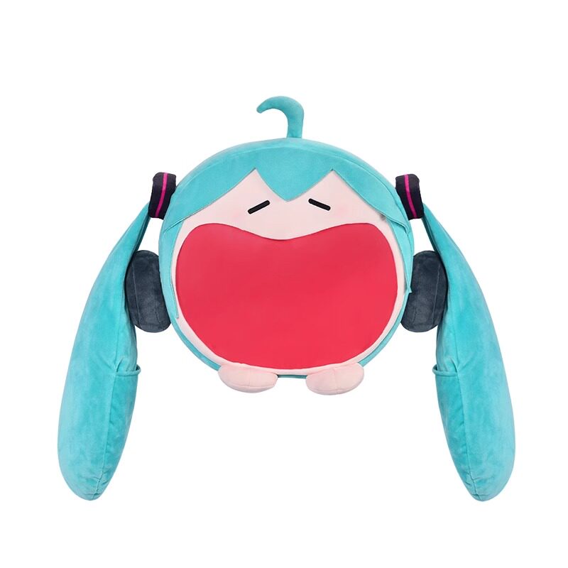 正版现货 哔哩哔哩 初音未来痛包大嘴包可爱体系列软乎乎笑容痛包