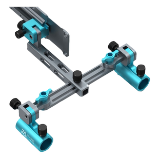 一帆精工钓箱双炮台支架一拖二加厚多功能双炮台架座双杆渔具配件
