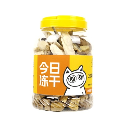 皓宠冻干混合桶犬猫优兔肉鸡小胸