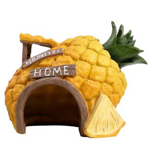 鱼缸造景小摆件躲避蘑菇房菠萝屋仿真鱼虾装饰品全套繁殖罐躲藏洞