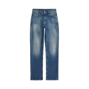 G-STAR RAW春秋Iggie五口袋潮弹力舒适显瘦直筒牛仔裤女士D27704