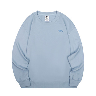 安踏青少年卫衣男2026春季新款国潮刺绣圆领上衣长袖T恤运动服男