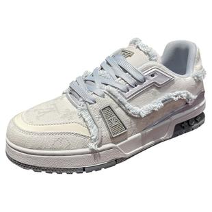 男士板鞋2025秋季新款潮流休闲鞋时尚百搭运动小白鞋青年透气男鞋