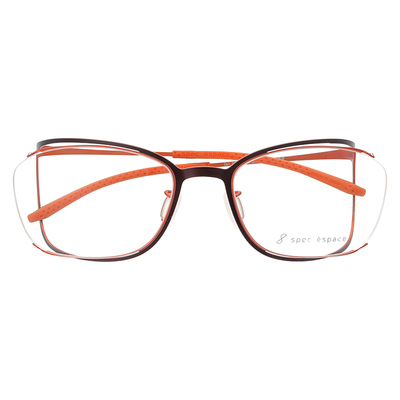 日本SpecEspace方框纯钛眼镜框
