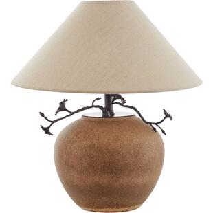 圣玛美式“铁树开花”宋氏美学风侘寂日式中式卧室床头台灯陶瓷灯