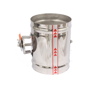 不锈钢手动风阀风量调节阀门止回阀可调角度304材质75/100/150/20