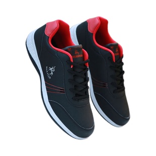 奈客保罗男鞋2026春季新款防水皮面休闲潮鞋软底跑步鞋男款运动鞋