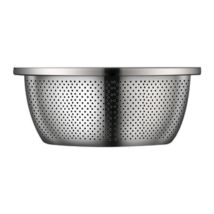 洗菜盆沥水篮食品级不锈钢盆家用漏盆厨房淘米菜篮滤水烘焙打蛋盆