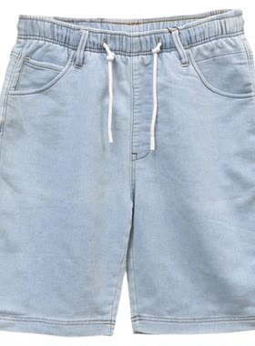 ABLEJEANS牛仔五分松紧腰短裤