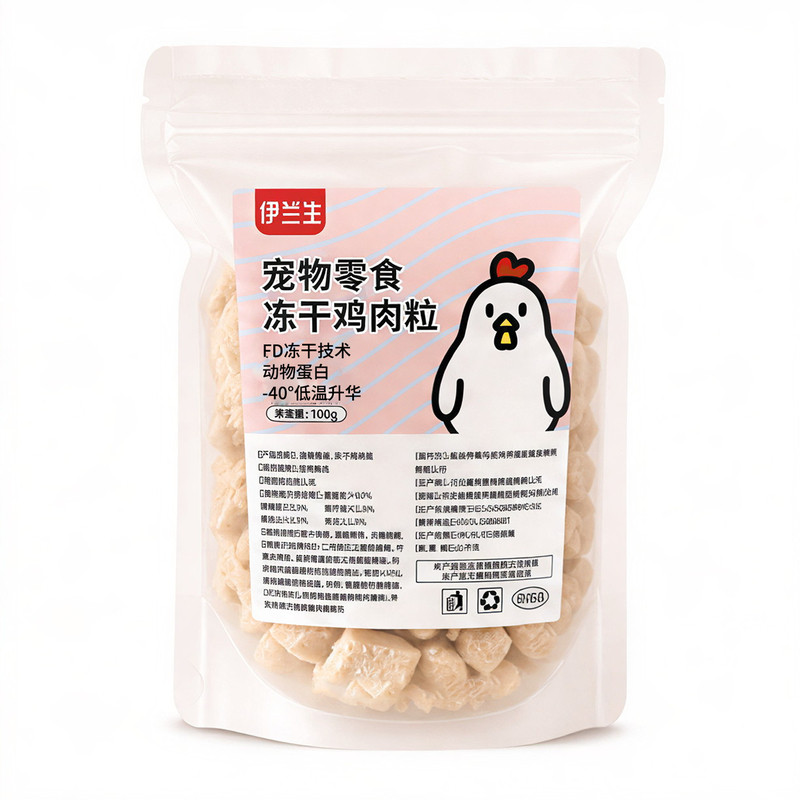 伊兰生猫狗通用冻干鸡肉粒