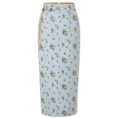 【商场同款】MAXRIENY如意鎏金套装半裙绣花宫廷长裙新中式拜年服