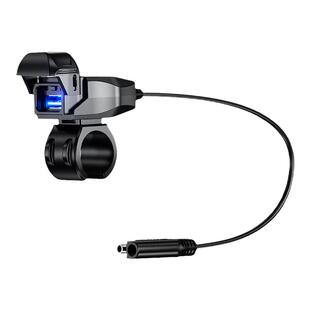 凯威格摩托车改装usb充电口加装手机充电器车充超级快充踏板防水