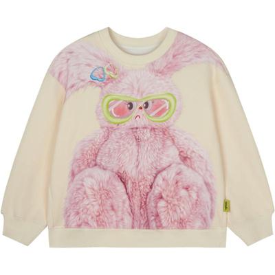 小明星太初同款毛怪|woobaby儿童卫衣男女童25春秋新款上衣亲子装