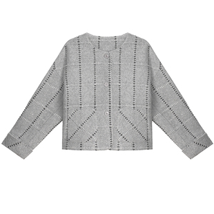 柒院家大码女装时尚圆领毛呢外套2025秋冬款宽松显瘦遮肉洋气大衣