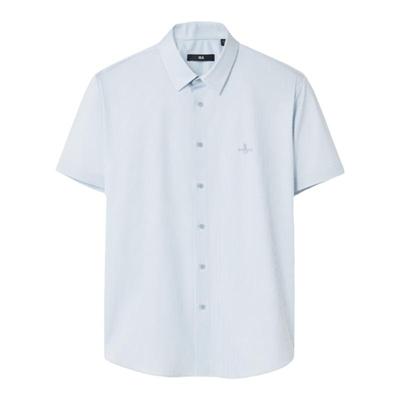 海澜之家吸湿速干短袖休闲衬衫男