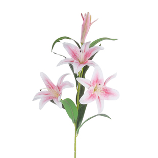 百合花仿真花高档轻奢高端花束插花假花装饰摆件花卉花瓶客厅摆设