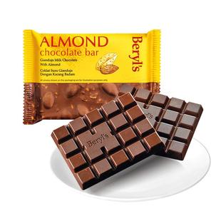 Beryls倍乐思扁桃果仁黄油焦糖海盐黑巧克力牛奶榛子夹心蔓越莓干