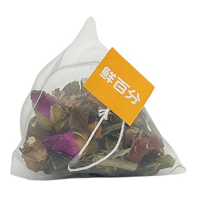 【甜甜专享】鲜百分灵芝玫瑰花茶组合茶女神茶独立三角包装
