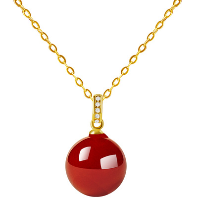 宫里上新天然正品红玛瑙项链