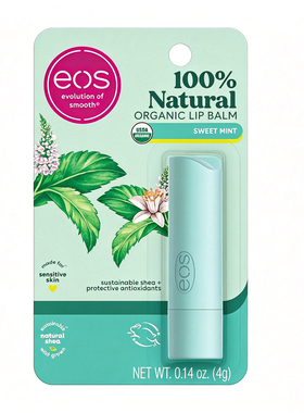 eos有机薄荷润唇膏保湿防干裂