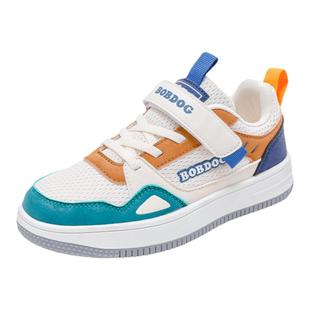 巴布豆儿童运动鞋2026新款网面透气春秋季防滑男童软底休闲板鞋