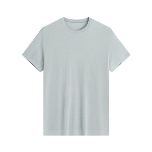 【捷利呀时尚T】针织16针霞湖世家珠地针织短袖圆领百搭T恤DY109A