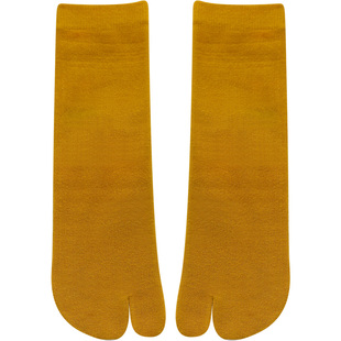 两指袜子女日式木屐二趾秋冬纯棉人字拖分趾夹脚2齿矫正中筒袜男