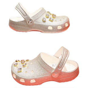 crocs洞洞鞋卡洛驰经典闪耀钻石克骆格女鞋包头沙滩凉拖鞋211392