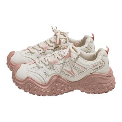 回力粉色老爹鞋女丑萌软底运动鞋