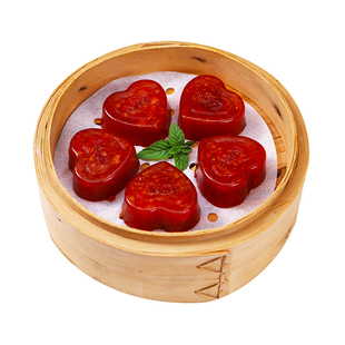 丁三记红枣糕喜宴结婚心形软糕Q弹蒸糕广式早茶点心营养食品396克