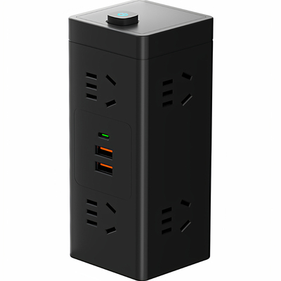 【官方正品】立式插座魔方塔式多功能usb插排插板桌面立体接线板