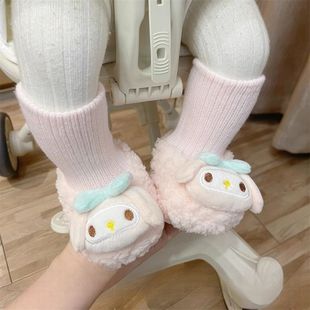 卡通加厚保暖不掉鞋 婴儿秋冬款 12个月婴幼儿棉鞋 子新生儿0 袜 鞋