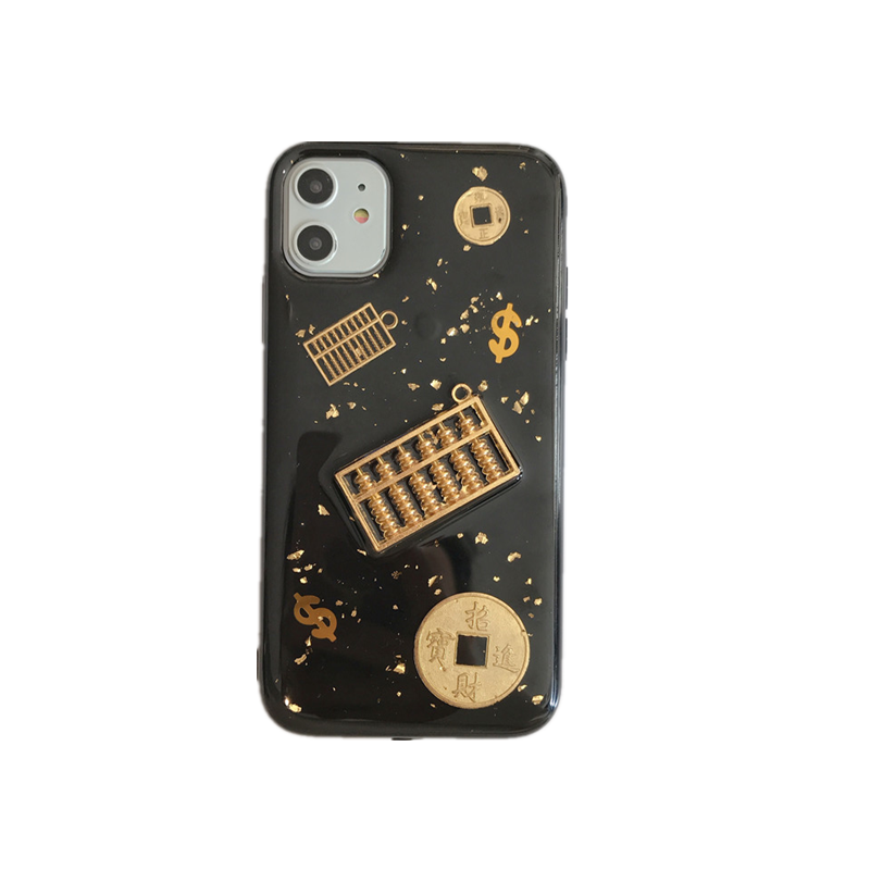 金箔算盘适用OPPOReno13 12 11 10 9 8 7 6PRO手机壳5k 2z 3pro保护套4se Ace2 Findx5 x6 x7 x8