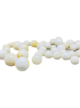 天然金丝贝壳圆珠手工散珠子