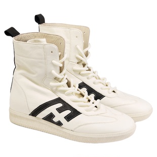 fed白色短靴秋季新款女靴内增高马丁靴真皮拳击靴女S0823-ZCA510