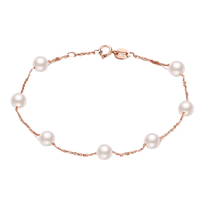 18k金至尊时尚珍珠礼物手链