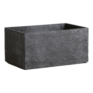 简约灰色水泥矮款阳台长方形花盆北欧仙人掌绿植客厅细窄长条花槽