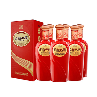 双沟专卖店柔和双沟红精品52度450mL*6瓶浓香白酒婚宴
