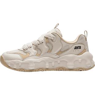 安踏奶糖老爹鞋女鞋2026春季新款厚底低帮面包鞋经典休闲运动鞋子