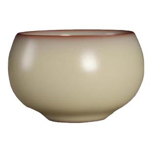 龙泉哥窑青瓷茶杯猪油冻陶瓷叶金炼手工功夫茶具主人杯不开片中式