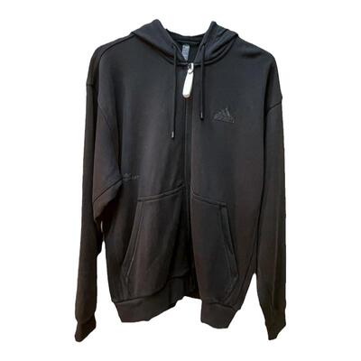 ADIDAS阿迪达斯男装2024春新款针织保暖连帽休闲茄克外套 IT3963