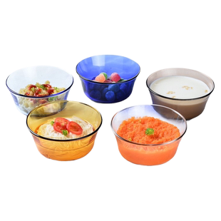 2只宝宝辅食碗进口DURALEX儿童餐具小碗玻璃甜品酸奶碗调料蘸酱碗
